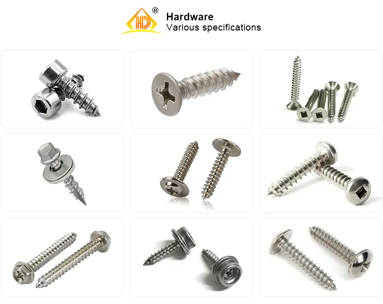 SS304 St4.2 Square Socket Pan Head Self Tapping Screw