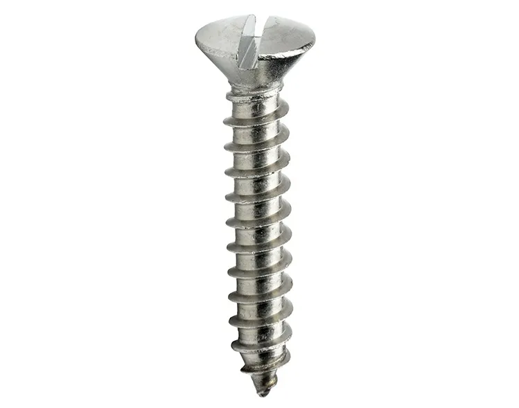 St4.2*16 SS304 Slotted Oval Head Self Tapping Screw