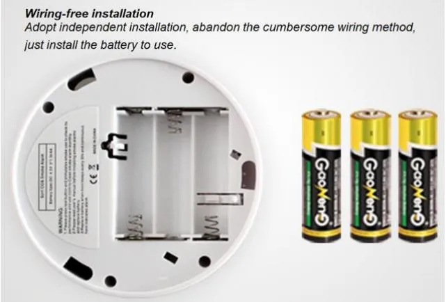 Standards LCD Display Smoke Detector Carbon Monoxide Alarm