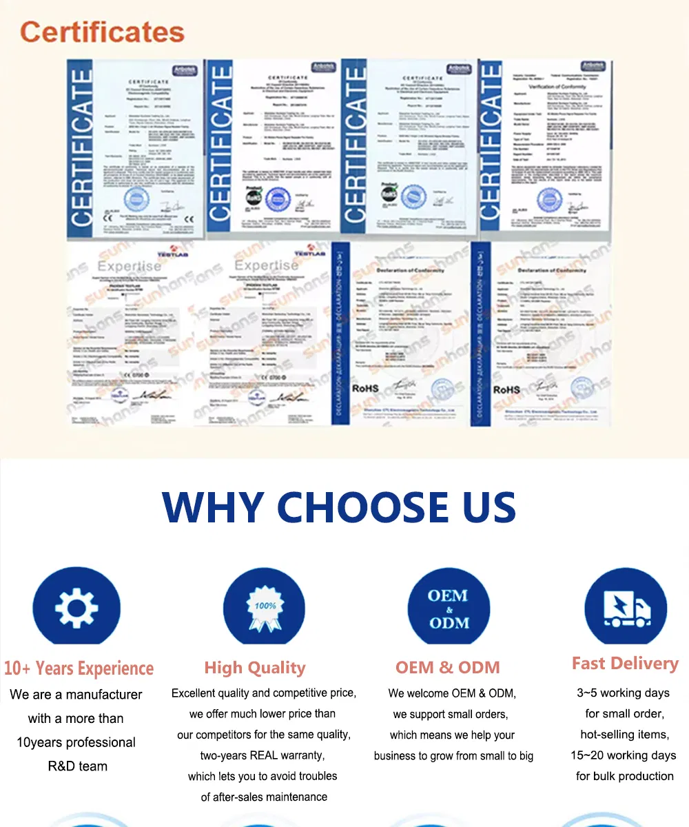 Sunhans 900MHz Mobile Wireless Amplifier Portable 4G Lte Signal Booster