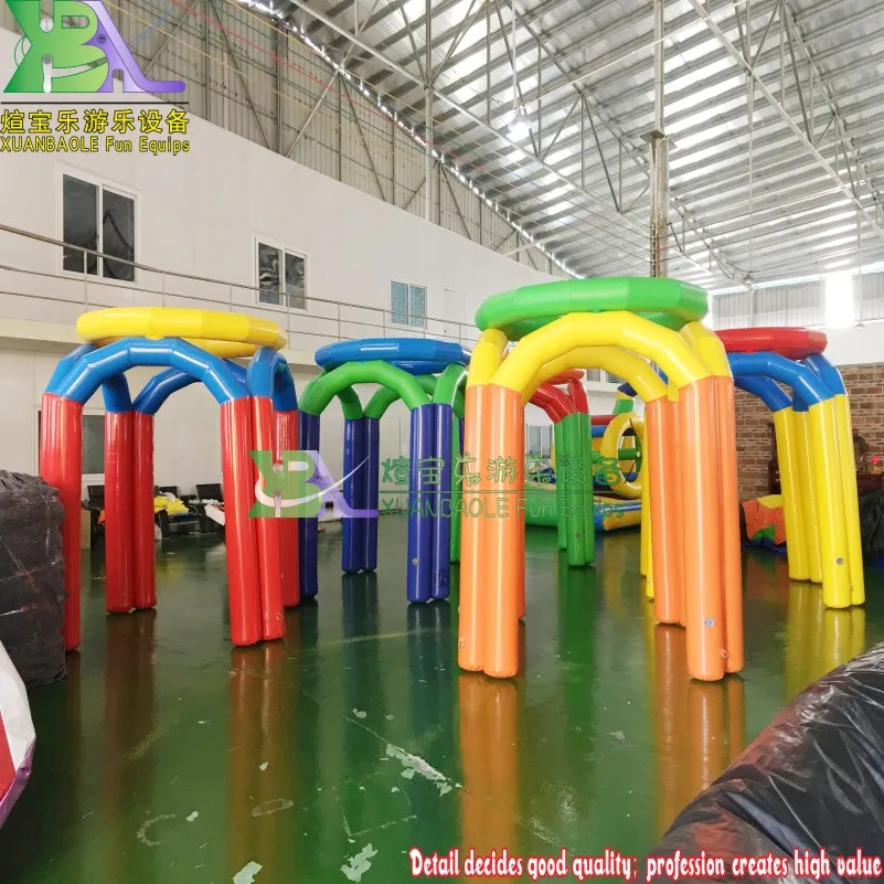 Team Activity 2.5m H Inflatable Basketball Toss Game, Backyard Inflatable Lawn Basketball Hoop Sport Game