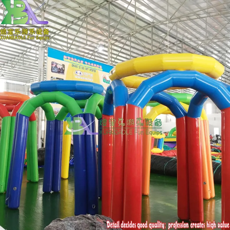 Team Activity 2.5m H Inflatable Basketball Toss Game, Backyard Inflatable Lawn Basketball Hoop Sport Game