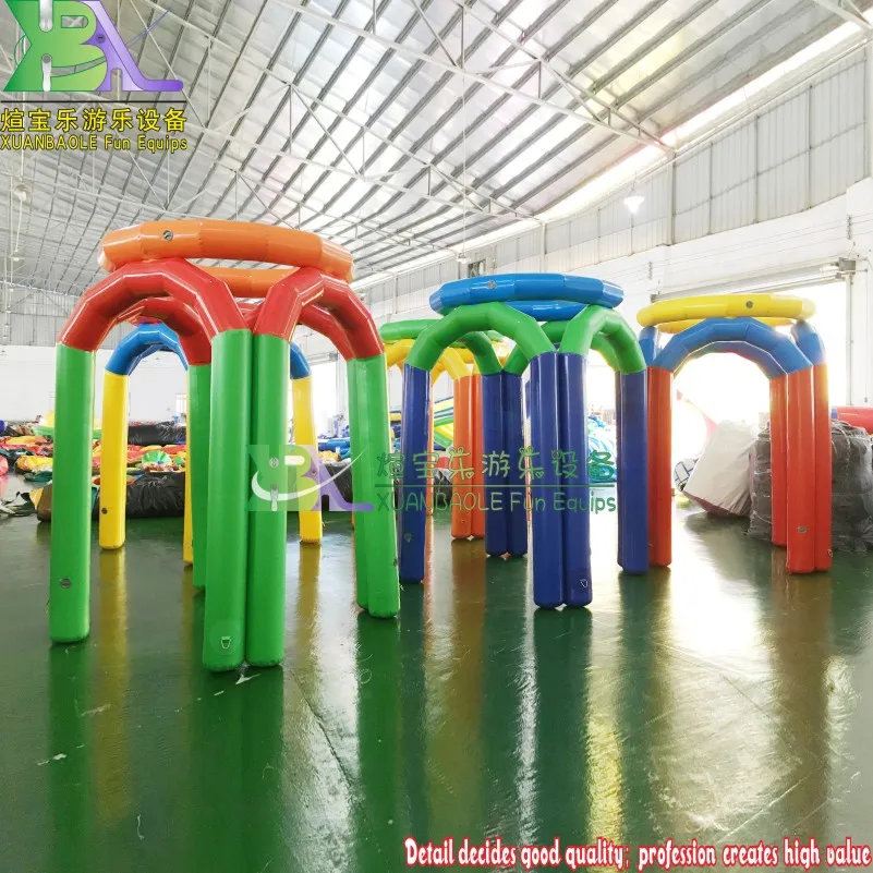 Team Activity 2.5m H Inflatable Basketball Toss Game, Backyard Inflatable Lawn Basketball Hoop Sport Game