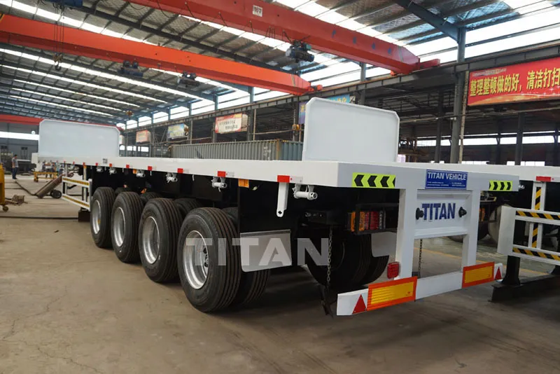 Titan Tridem Axle 20/40FT Shipping Container Flatbed Trailer Prices