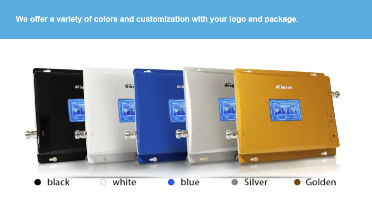 Top-Selling Cellular GSM 2g 3G 4G LTE Data Wireless Signal Booster Triband Mobile Phone Network Repeaters Full Kit with Antennas and Cable for Home and Office