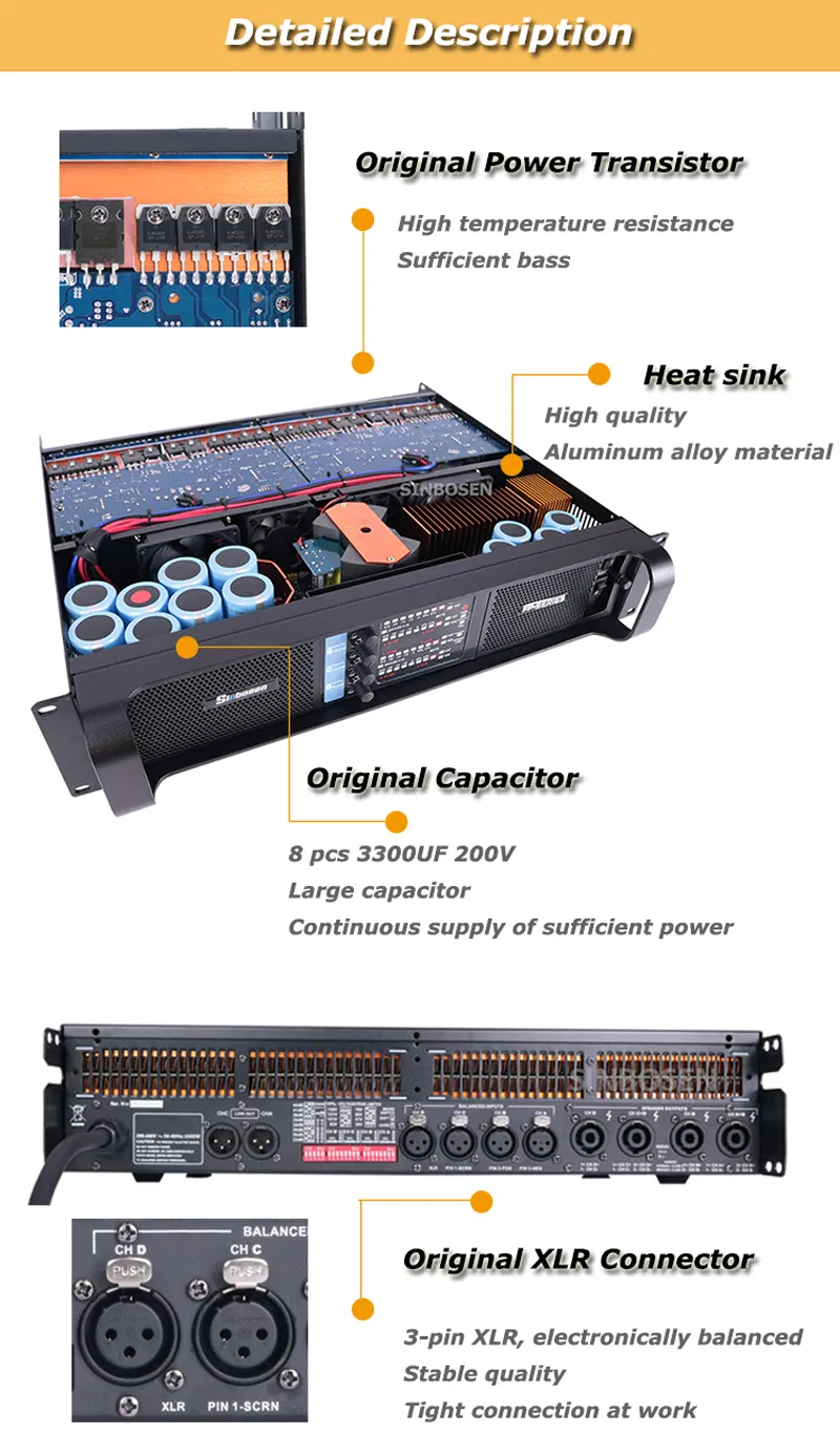Tour Guide Voice Amplifier Fp8000q 1000 Watt Portable Amplifier Powerful AMP