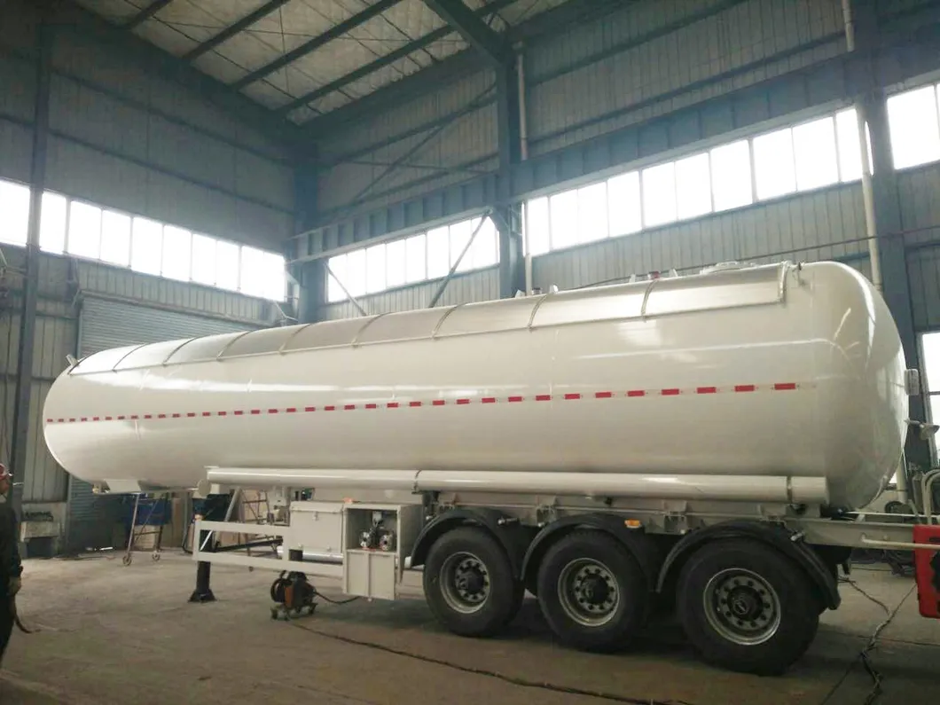 Tri-Axle 56000L 25tons LPG Tank Semi Trailer with Sun Visor