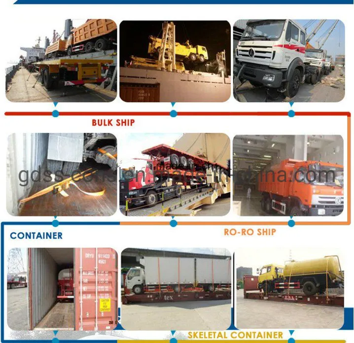 Tridem Axle 40FT Comb Container Chassis Trailer with Twist Locks Installed
