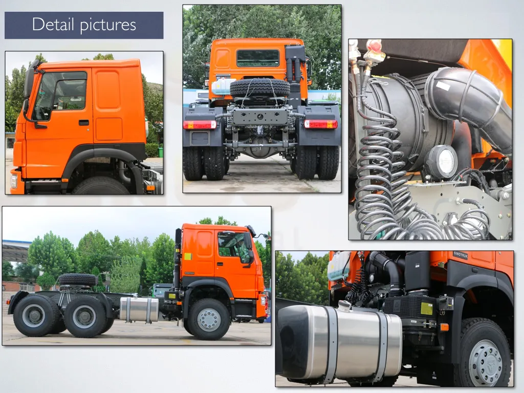 Used 371HP 375 6X4 Sinotruk HOWO 10 Tyres Tractor Truck Heavy Duty Truck Trailer Head 10 Wheels Tractor Head Trucks Low Price Hot Sale
