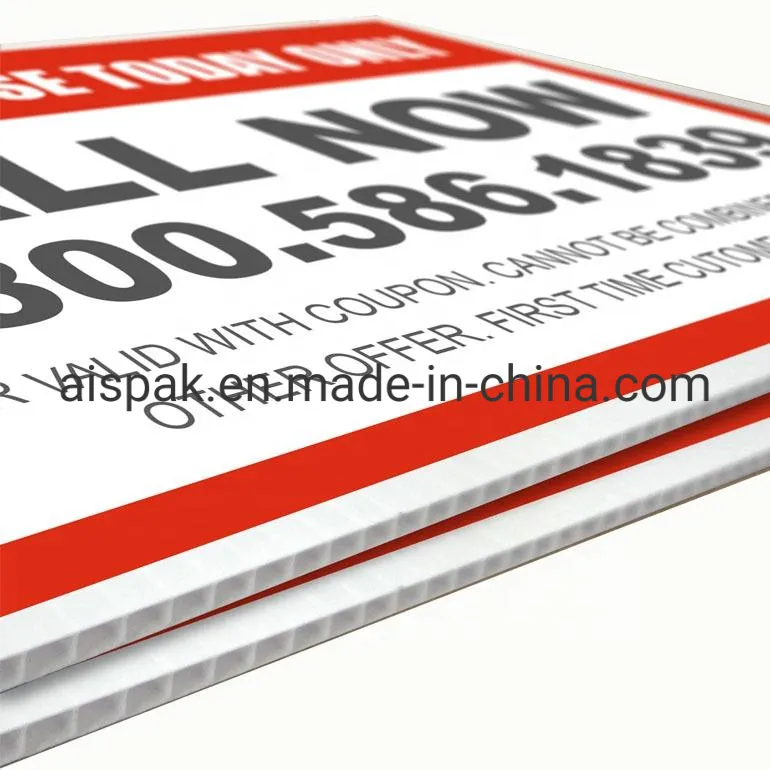UV Printing Corflute Corrugated Plastic Coroplast Signs