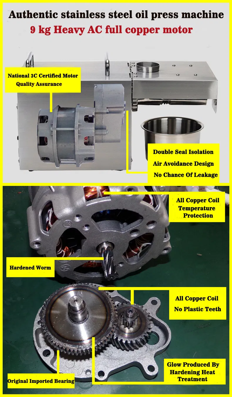 Vegetable Oil Press Mini Cooking Oil Cold Press Machine Seed Oil Press Pumpkin Machine