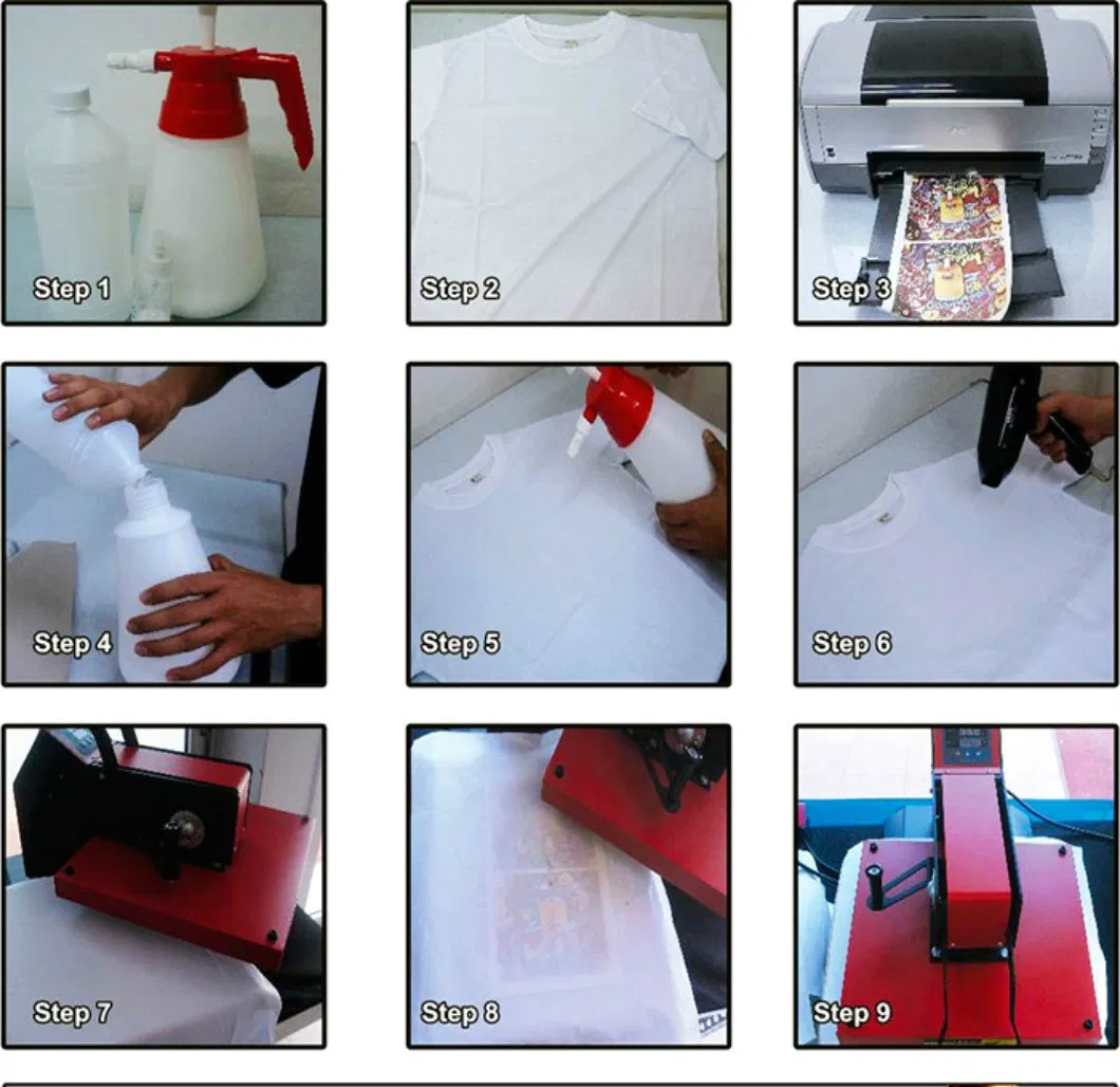Vivid Color Good Performance Sublimation Coating Spray Liquid for T Shirt Fabric