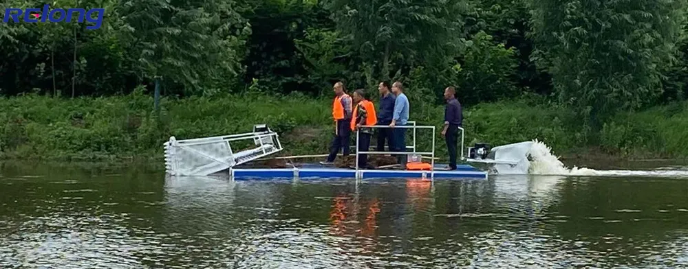 Water Weed Harvester with High Quality and Efficiency for Pond Mowing/Harvesting/Cleaning