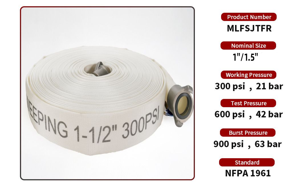 White Polyester Forestry Weeping Hose