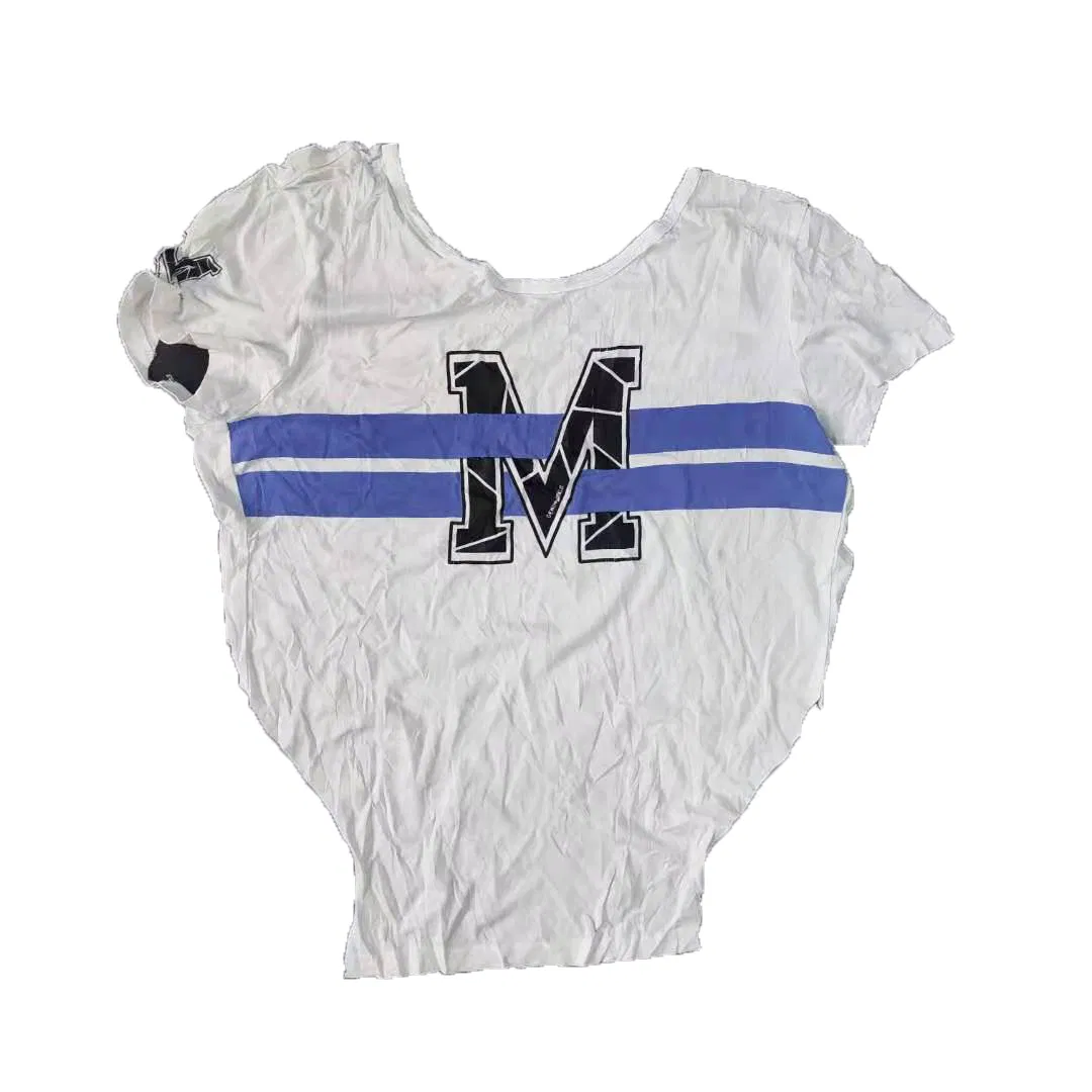 White T-Shirt with Logo Print Cloths Industrial Machine Cleaning Rags for South Africa