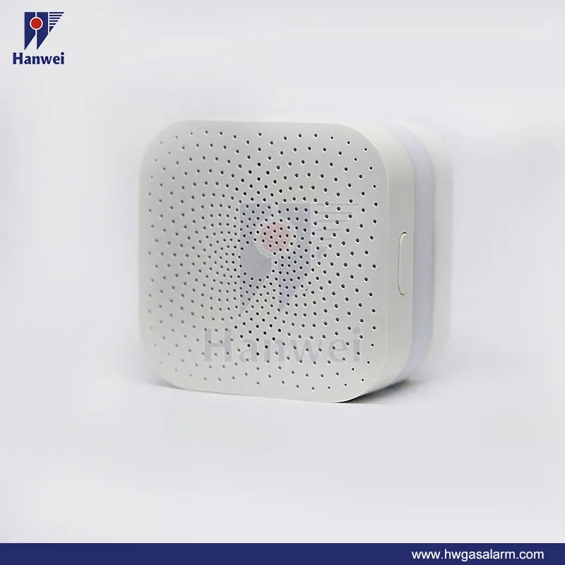WiFi Smart Combustible Gas Alarm with Self-Examination Button and Ring Warning Light Design