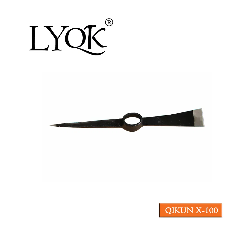 X-107 High Quality Rail Steel 65mn Agriculture Farm Garden Hardware Hand Tools Pick Head Mattock Pickaxe