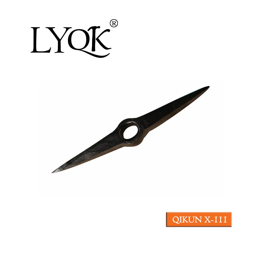 X-107 High Quality Rail Steel 65mn Agriculture Farm Garden Hardware Hand Tools Pick Head Mattock Pickaxe