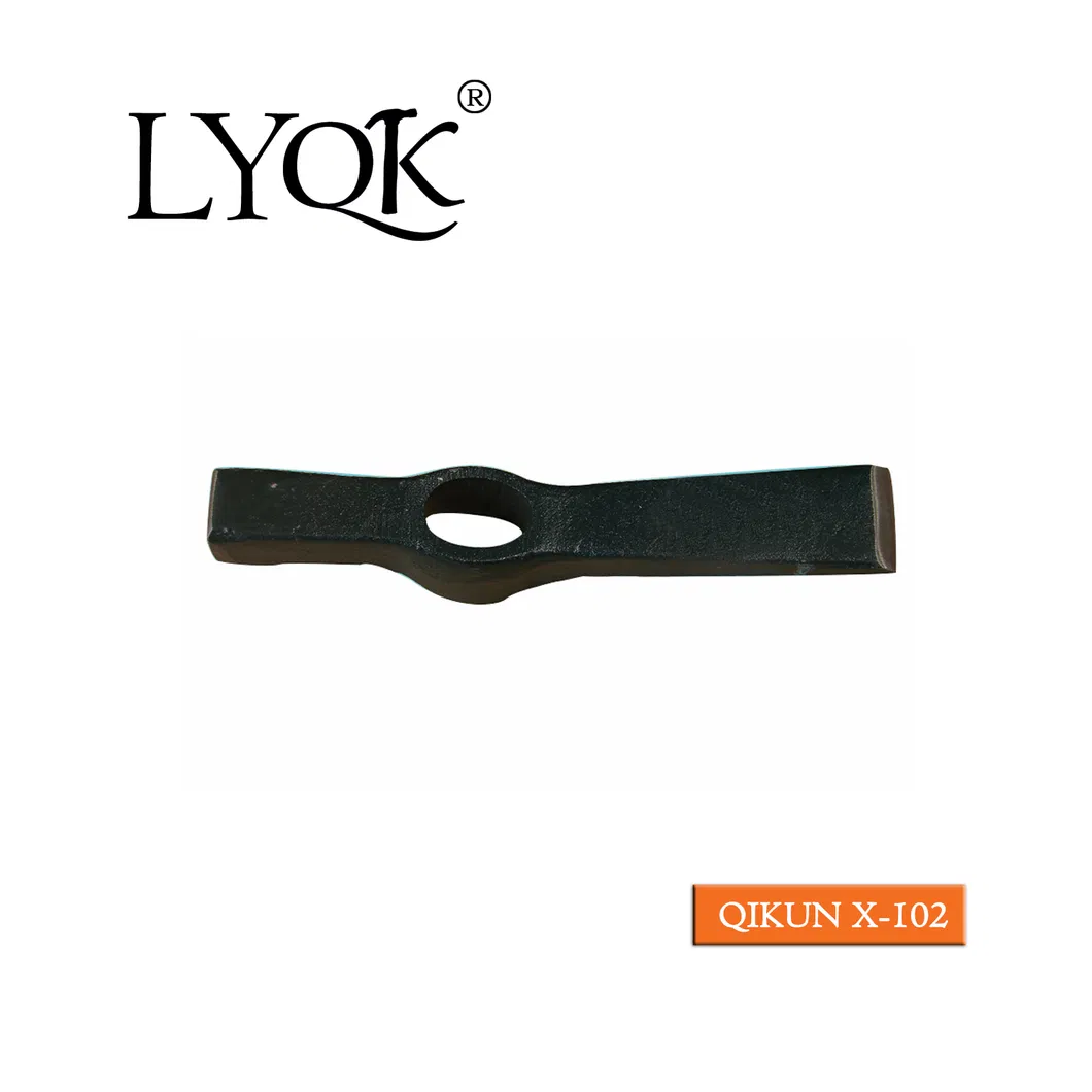 X-107 High Quality Rail Steel 65mn Agriculture Farm Garden Hardware Hand Tools Pick Head Mattock Pickaxe