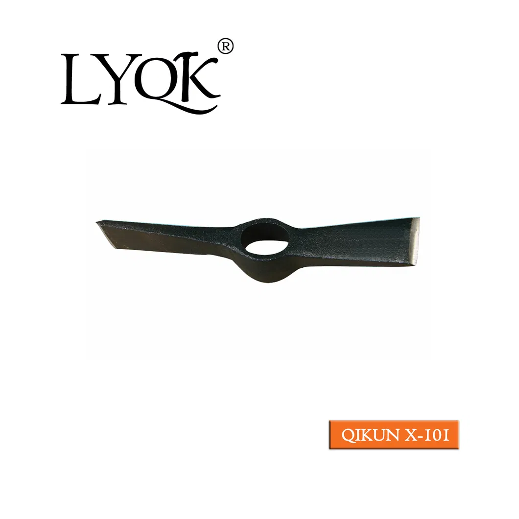 X-107 High Quality Rail Steel 65mn Agriculture Farm Garden Hardware Hand Tools Pick Head Mattock Pickaxe