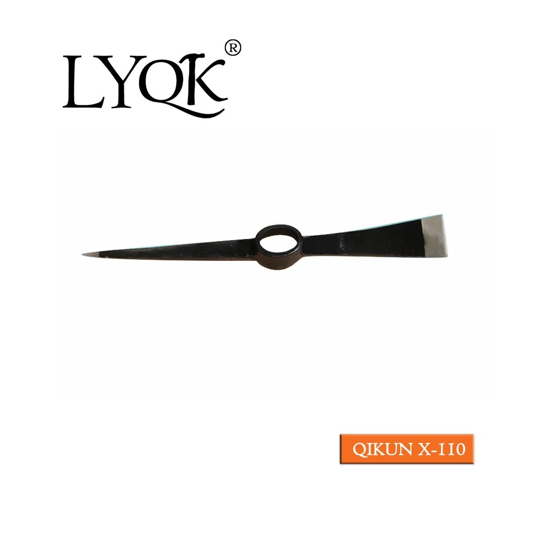 X-107 High Quality Rail Steel 65mn Agriculture Farm Garden Hardware Hand Tools Pick Head Mattock Pickaxe