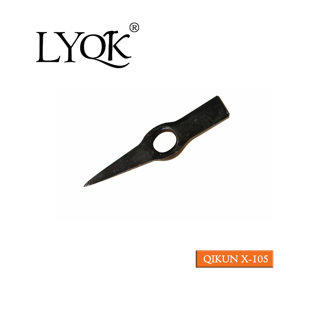 X-107 High Quality Rail Steel 65mn Agriculture Farm Garden Hardware Hand Tools Pick Head Mattock Pickaxe