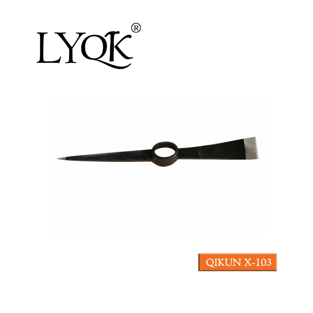 X-107 High Quality Rail Steel 65mn Agriculture Farm Garden Hardware Hand Tools Pick Head Mattock Pickaxe