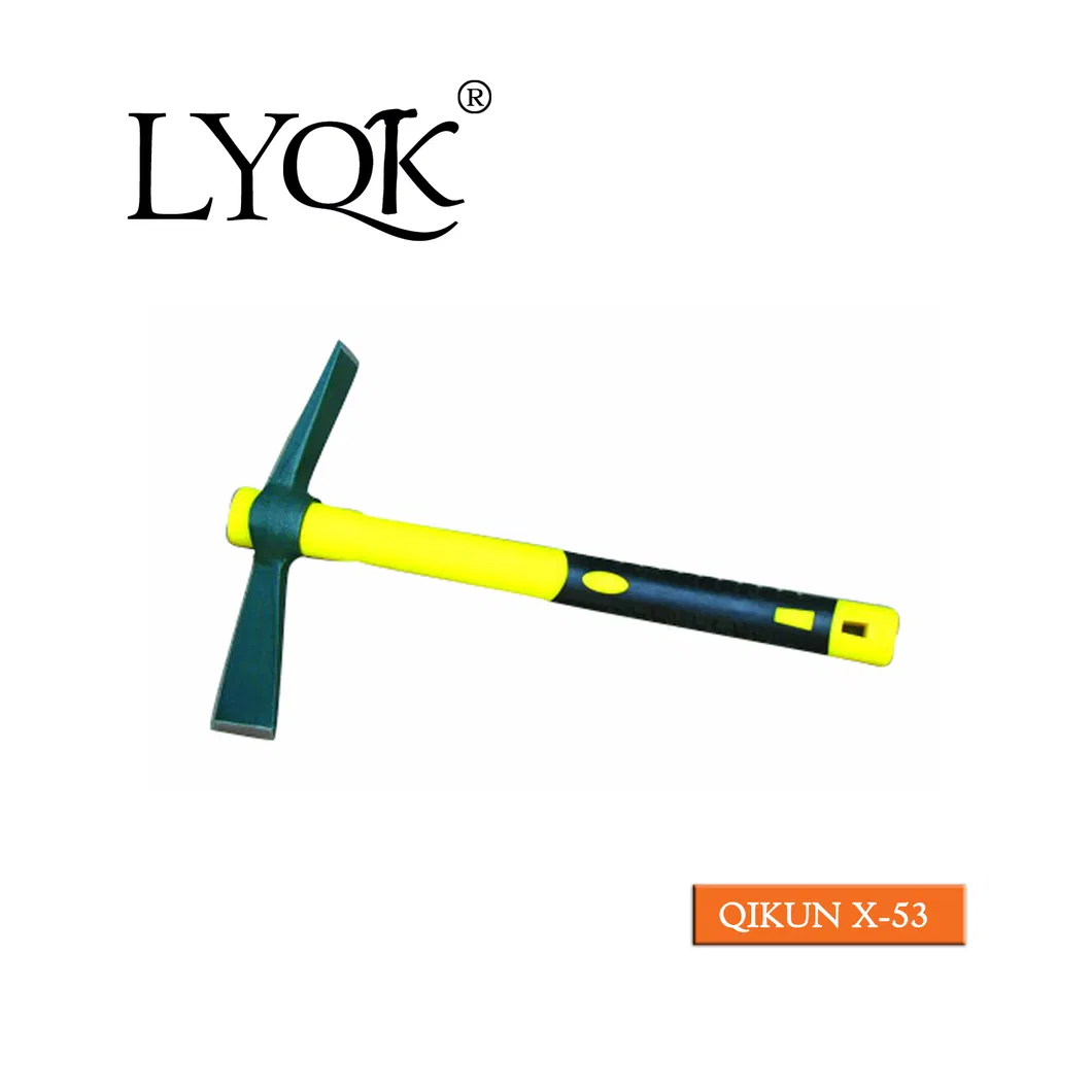 X-52 High Quality Rail Steel 65mn Agriculture Farm Garden Hardware Hand Tools Pick Head Mattock Pickaxe