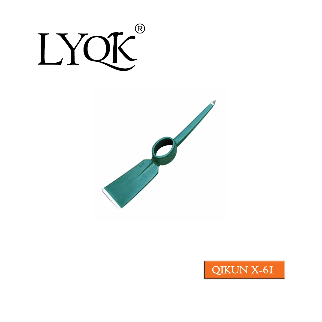 X-52 High Quality Rail Steel 65mn Agriculture Farm Garden Hardware Hand Tools Pick Head Mattock Pickaxe