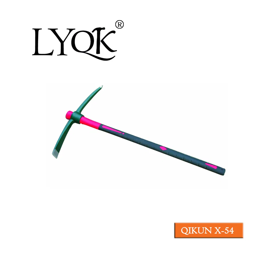 X-52 High Quality Rail Steel 65mn Agriculture Farm Garden Hardware Hand Tools Pick Head Mattock Pickaxe