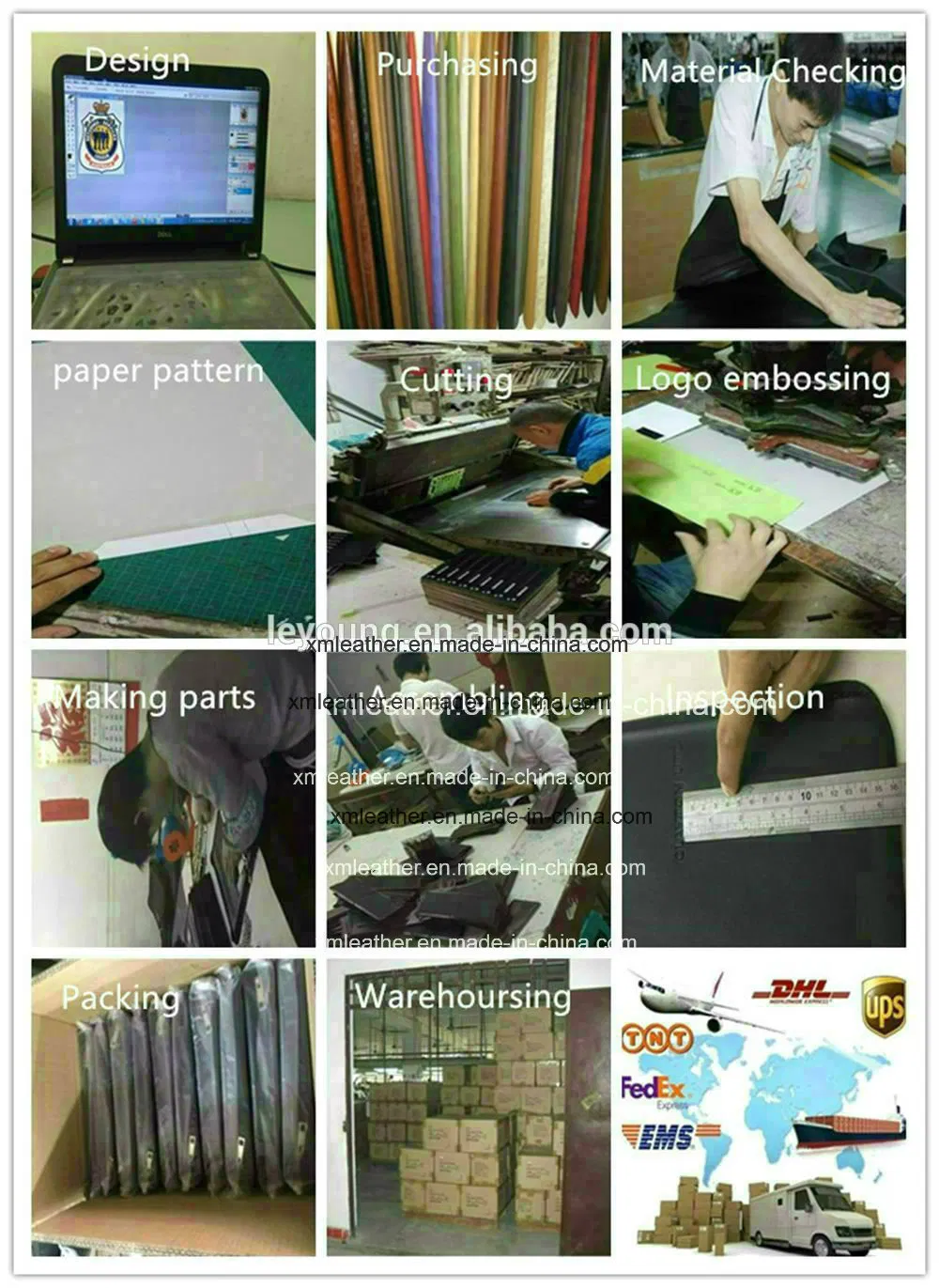 Zip Business PU File Folder Portfolio A4 Leather Compendium