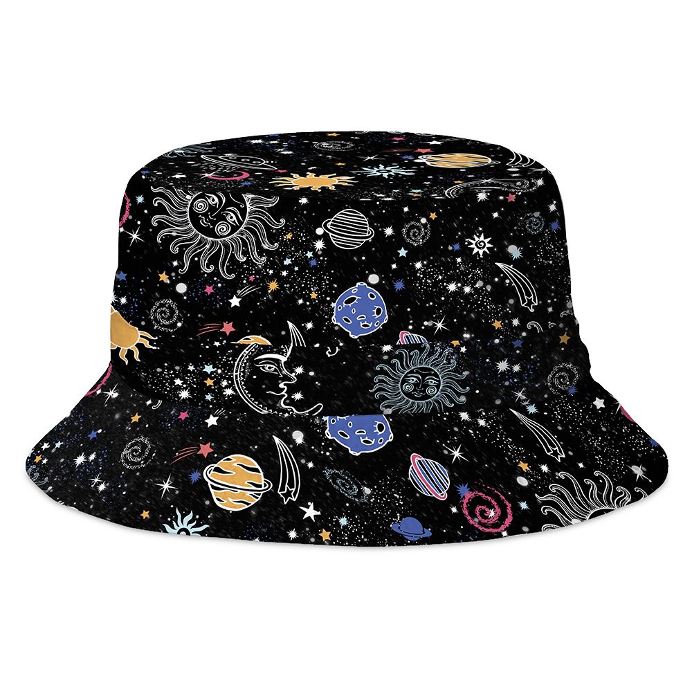 Zohra Custom Bulk 3D Printing Tie-Dye Galaxy Pattern Bucket Hat